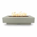 The Outdoor Plus 96 Rectangular Del Mar Fire Pit, GFRC Concrete, Ash, Low Voltage Electronic Ignition, Liquid Propane OPT-DEL9628E12V-ASH-LP